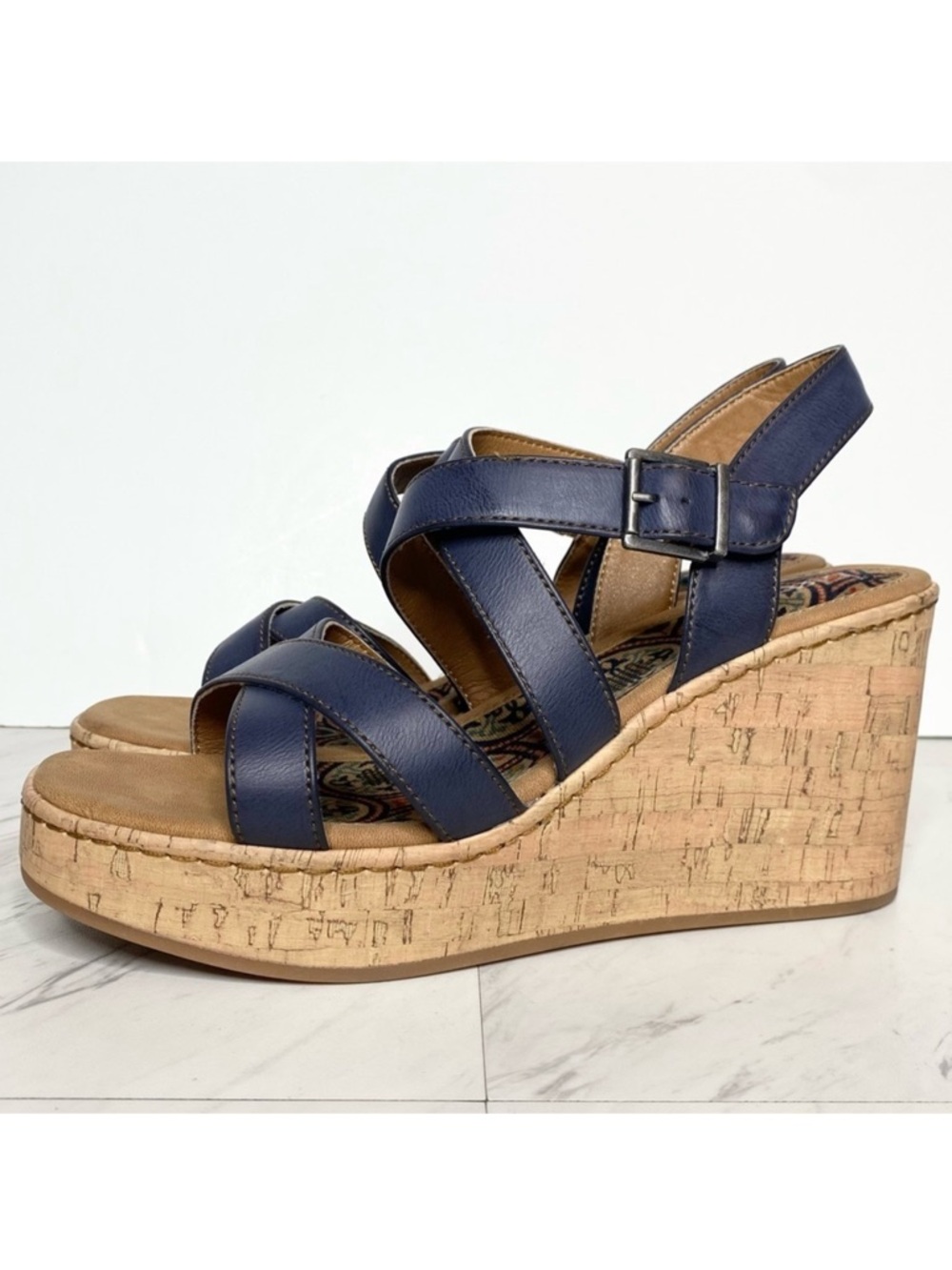 New! BOC Born Chiana Cork Wedge Sandal 11M